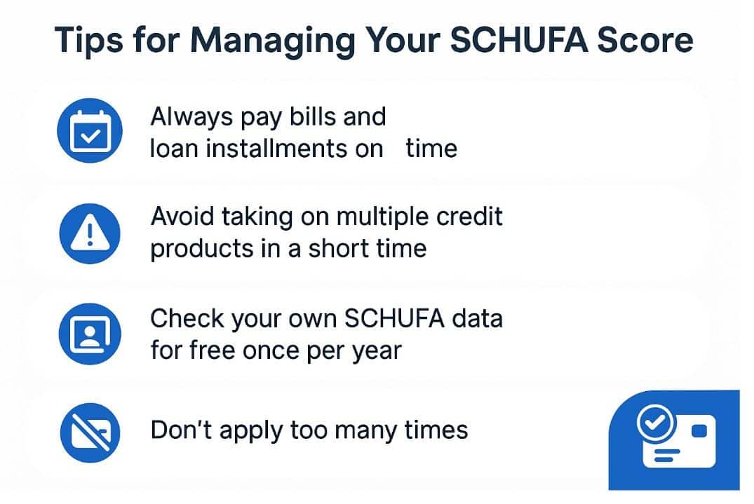 Tips for managing SCHUFA Score